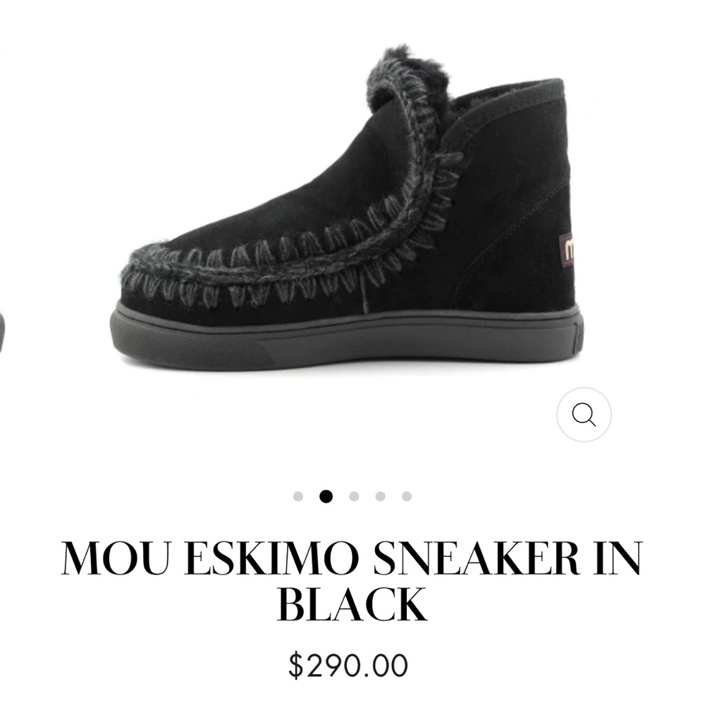 MOU ESKIMO SNEAKER IN BLACK EU41 US 10.5